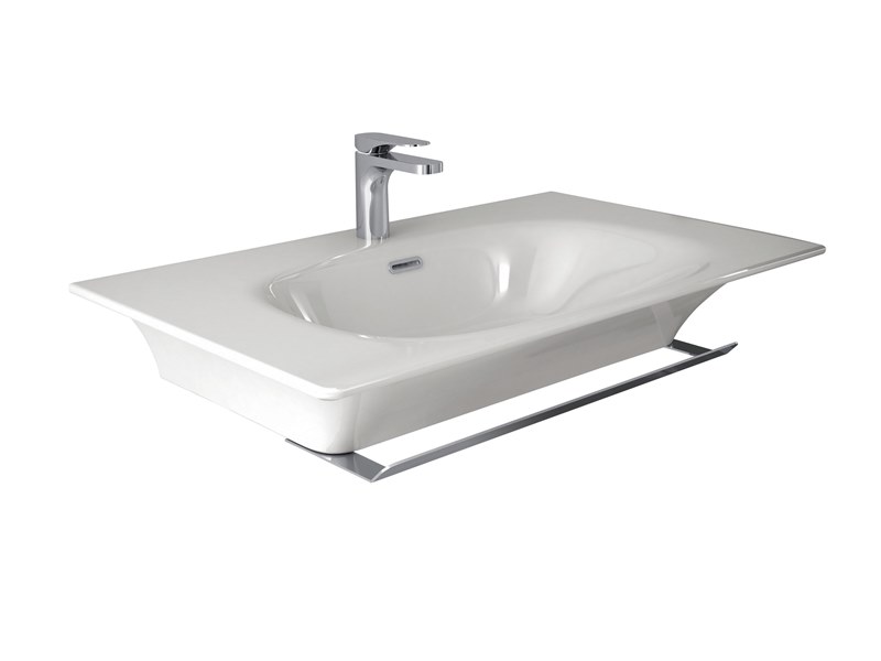 意大利 HIDRA Flat FL20 掛牆檯面面盆 860x510mm 白色