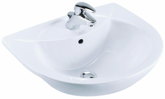 美國 KOHLER Odeon 11160.1 單孔半櫃面盆 560x454mm 白色