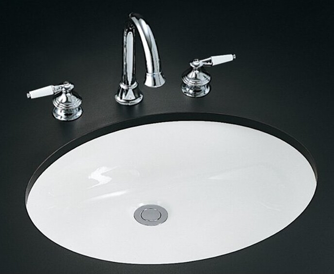美國 KOHLER Caxton K-2211 檯底面盆 536x435mm 白色