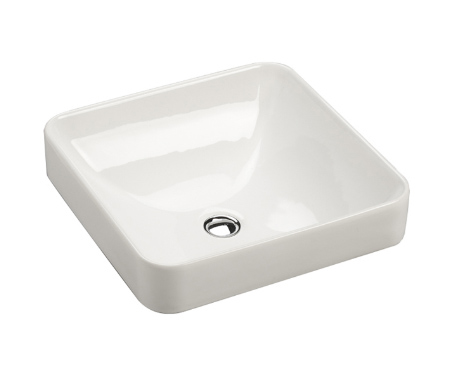 美國 KOHLER Forefront K-2661T 方型檯上面盆 413x413x82mm 白色