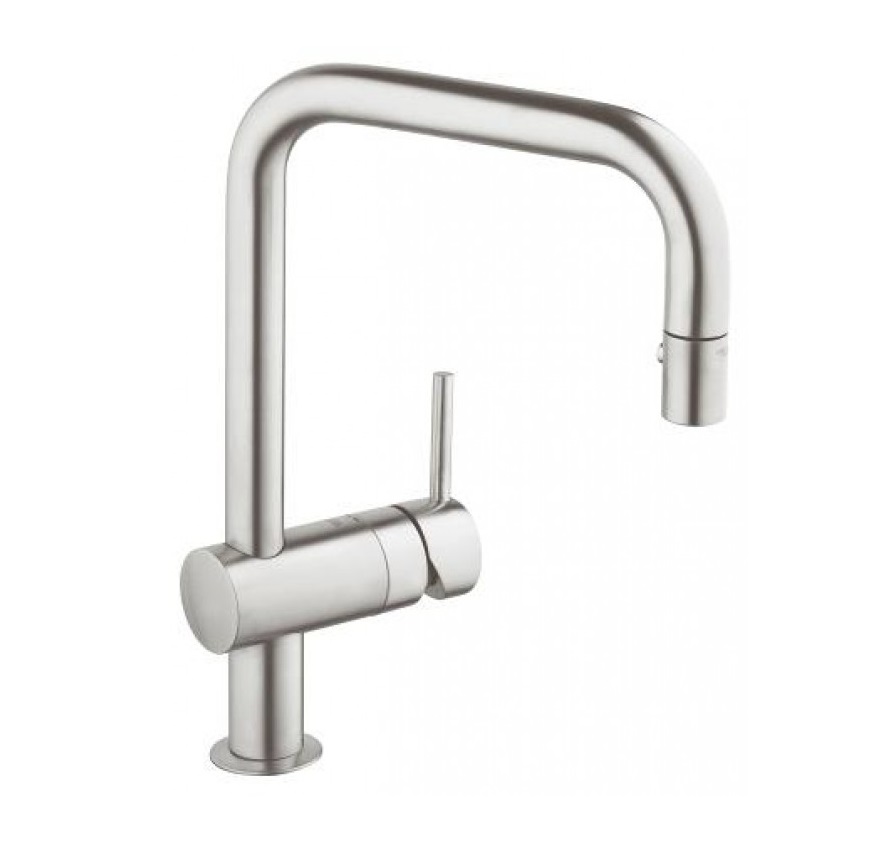德國 GROHE Minta 32322DC 不鏽鋼廚盆龍頭連可拉出花灑噴咀