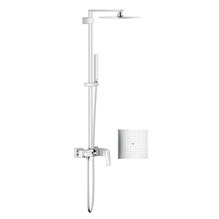 德國 GROHE Euphoria Cube 230 23147001 明牆方形雨淋式花灑組合連花灑龍頭
