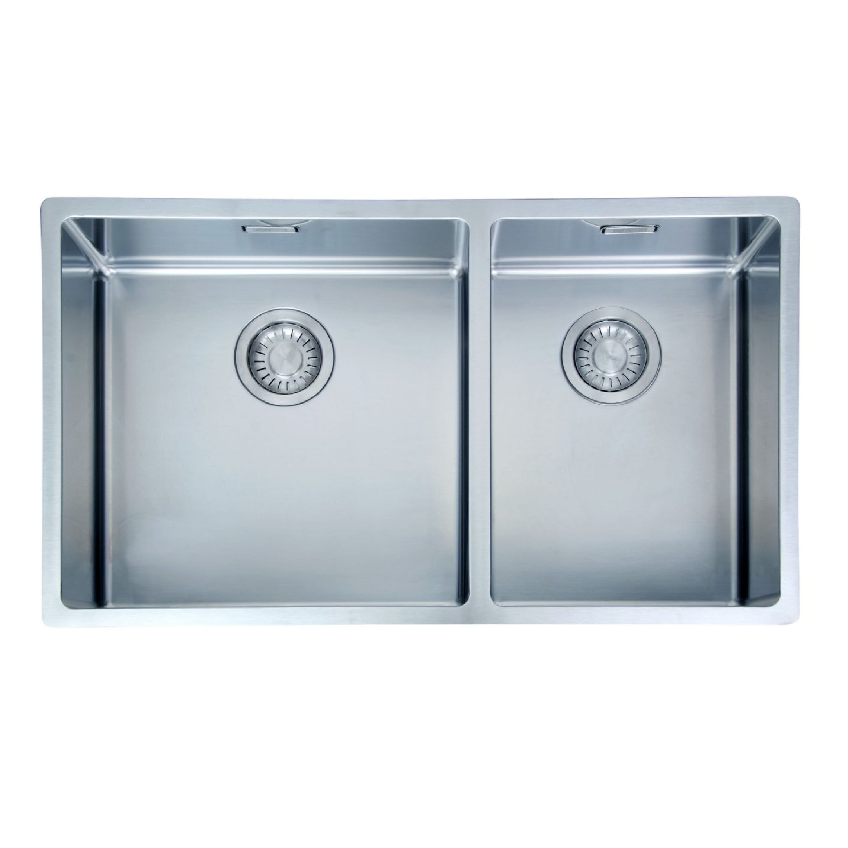 瑞士 FRANKE BOX BXX220-74不鏽鋼大小雙膽平邊廚盆 780x450x200mm (檯面/底/平頂)