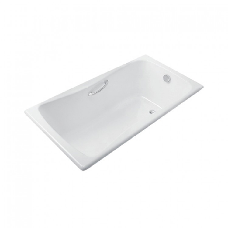 美國 KOHLER Bliss 17270.GR 生鐵浴缸 含扶手孔連扶手K-17275T-CP 1500mmx750mm 白色