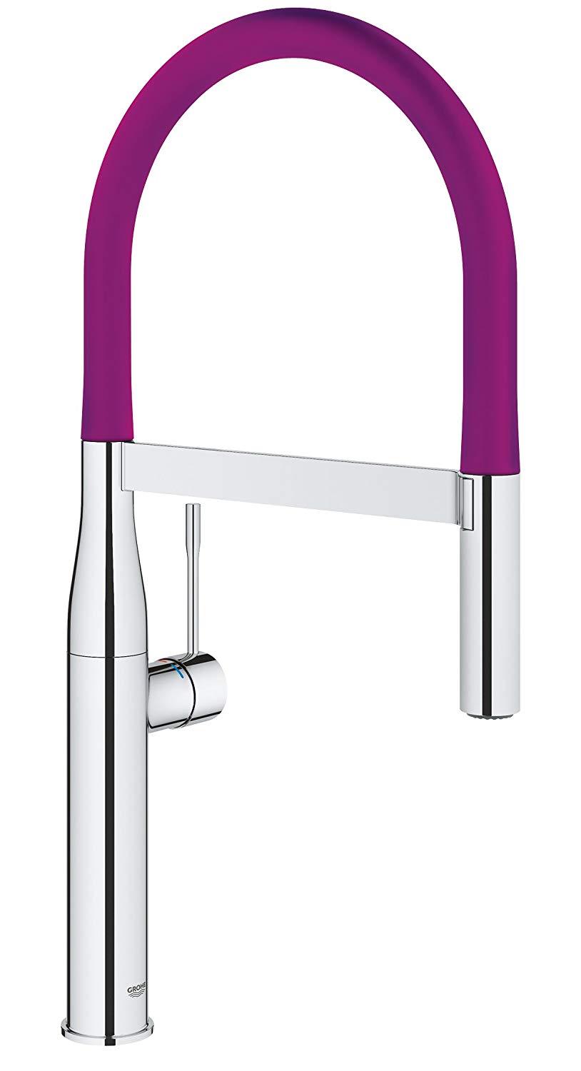 德國 GROHE Essence Professional 124977 廚盆龍頭 連矽膠出水管 (紫色 30321DU0)