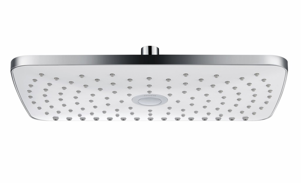 美國 Moen Toronto M22037 2速頂噴雨淋蓮蓬頭 長方形12.4mm厚 330x208mm