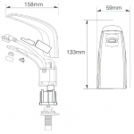 Moen H5471MM 單冷水感應面盆龍頭 (連電池1粒) (日本製)