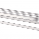 美國 Moen Alisa ACC2401 鋁合金掛牆摺疊雙層毛巾架 620x221x139mm (磨砂色)