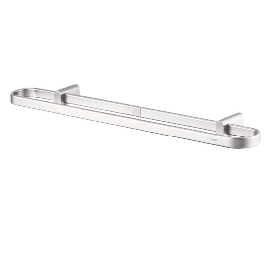美國 Moen Alisa ACC2402 鋁合金掛牆雙杆毛巾架 650mm 活動安裝牆托 (磨砂色)