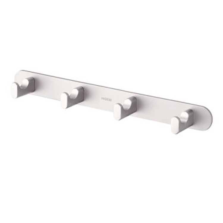 美國 Moen Alisa ACC2408 鋁合金4位衣鈎 300mm (磨砂色)