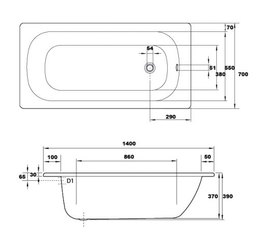 SV-STD140A-WT-drawing