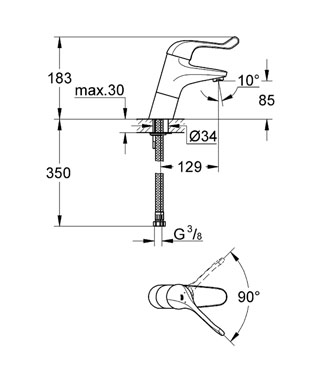 grohe-32790-drawing